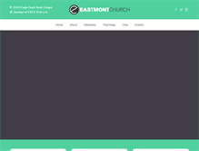 Tablet Screenshot of eastmontchurch.com
